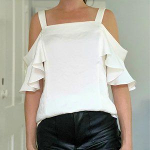 DREW white blouse | SMALL | like new